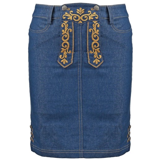 Anna Field Spódnica jeansowa denim blue zalando niebieski bawełna