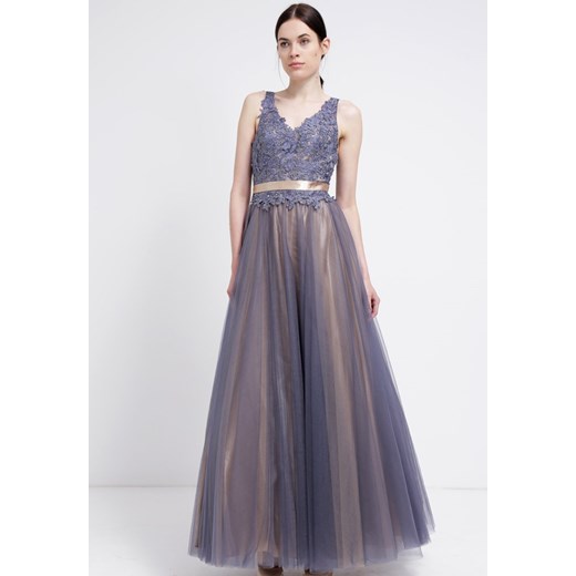 Luxuar Fashion Suknia balowa grau nude zalando fioletowy gorsetowe