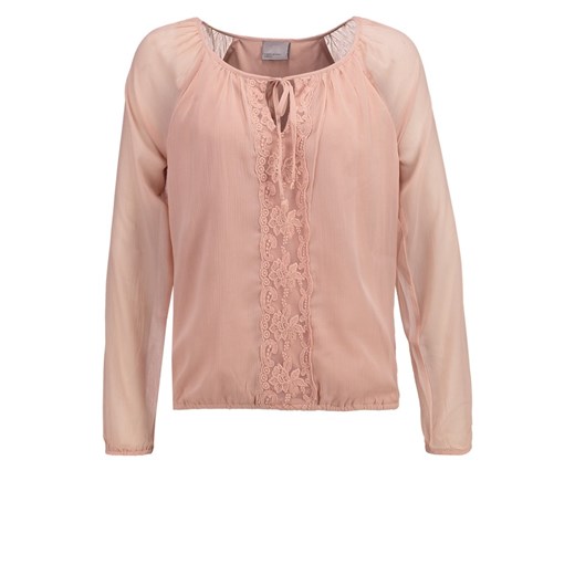 Vero Moda VMSELINA  Bluzka mahogany rose zalando bezowy bez wzorów/nadruków