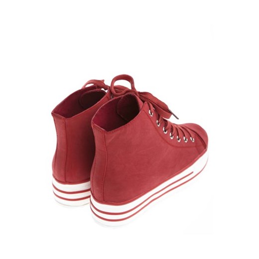 Buty halens-pl czerwony skóra