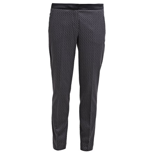 comma, Spodnie materiałowe grey/black zalando szary bawełna