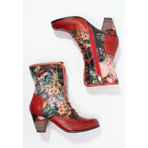 LAURA VITA TARLAT Botki sznurowane rouge zalando czerwony boho