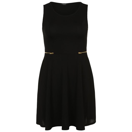 New Look Inspire Sukienka koktajlowa black zalando czarny bez wzorów/nadruków