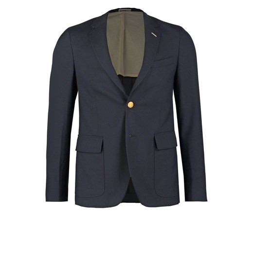 Gant Rugger THE HOPSACK Marynarka navy zalando szary abstrakcyjne wzory
