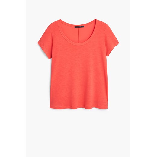 Koszulka - Mango - Top Essence 2 answear-com rozowy lamówka