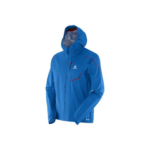 Salomon Kurtki wiatrówki GTX ACTIVE SHELL JACKET M Salomon spartoo niebieski casual