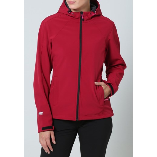 Icepeak KERRA Kurtka Softshell moosbeere zalando czerwony długie