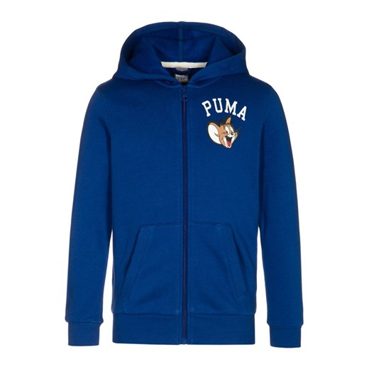 Puma FUN TOM & JERRY Bluza rozpinana sodalite blue zalando granatowy bawełna