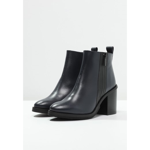 Zign Ankle boot blue zalando szary Botki