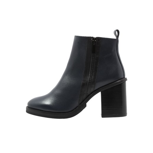 Zign Ankle boot blue zalando czarny abstrakcyjne wzory