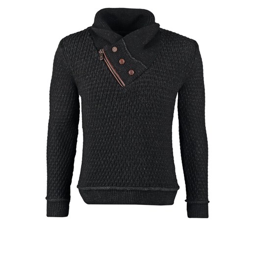 fortyfour Sweter black zalando czarny abstrakcyjne wzory