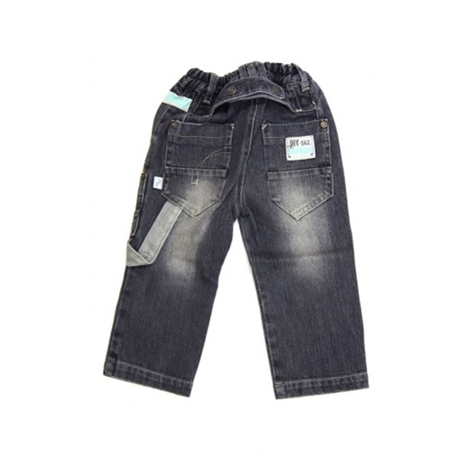 Spodnie chłopięce jeans rozmiar 80 piccolino-sklep-pl szary Spodnie