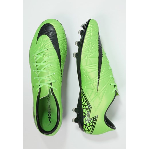 Nike Performance HYPERVENOM PHATAL II FG Korki Lanki green strike/black zalando zielony jesień