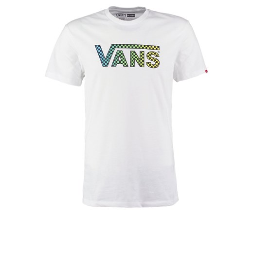 Vans Tshirt z nadrukiem white/gradient zalando szary abstrakcyjne wzory