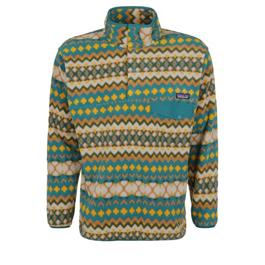 Patagonia SYNCHILLA Bluza z polaru cliff arbor green zalando brazowy abstrakcyjne wzory