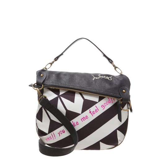 Desigual Torebka negro zalando bialy abstrakcyjne wzory