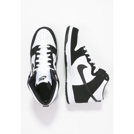 Nike Sportswear DUNK  Tenisówki i Trampki wysokie white/black zalando bialy skóra