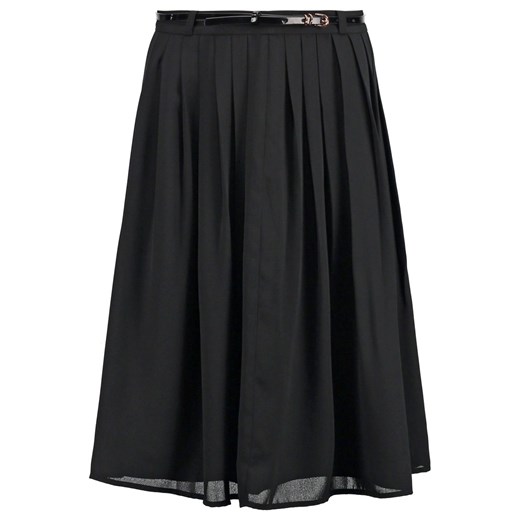 mint&berry Spódnica plisowana black zalando czarny bez wzorów/nadruków