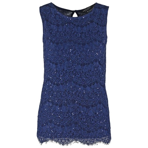 Dorothy Perkins Bluzka navy blue zalando granatowy bawełna