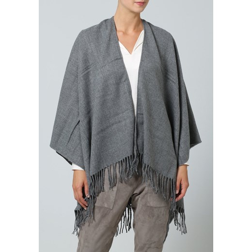 New Look FRINGE Ponczo warm grey zalando szary casual