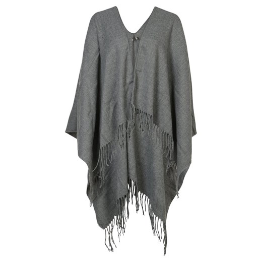 New Look FRINGE  Ponczo warm grey zalando szary boho