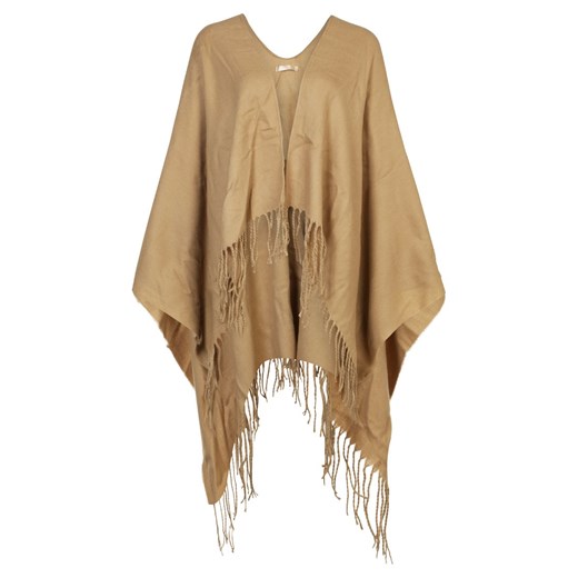 New Look FRINGE Ponczo stone zalando brazowy bez wzorów/nadruków