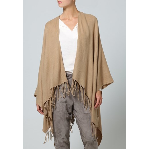 New Look FRINGE Ponczo stone zalando bezowy boho