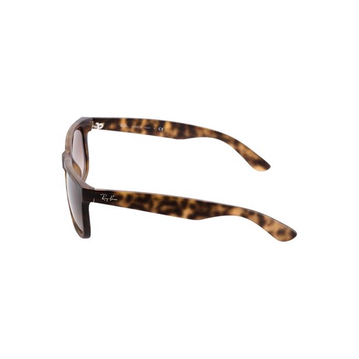 RayBan JUSTIN Okulary przeciwsłoneczne havana rubber/gradient brown zalando bialy trapezowe