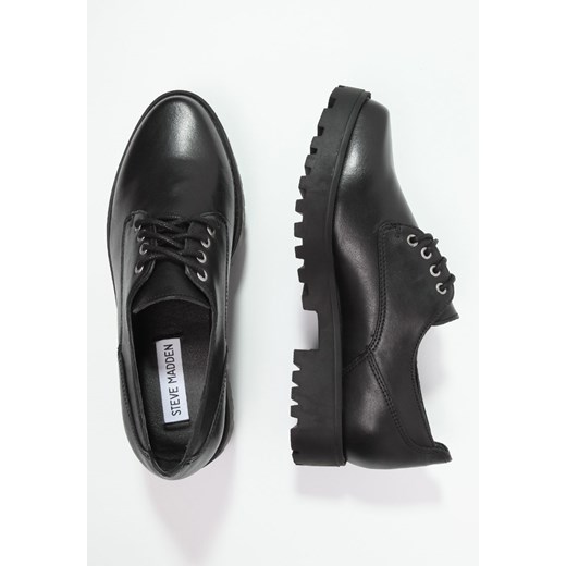 Steve Madden DEWWARS Oksfordki black zalando szary bez wzorów/nadruków