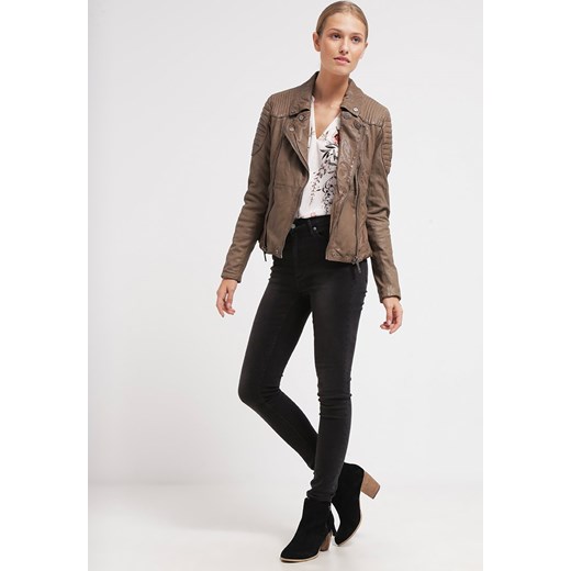 Maze NAKURU Kurtka skórzana mocca zalando casual