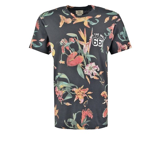 Vans Tshirt z nadrukiem death bloom zalando szary abstrakcyjne wzory