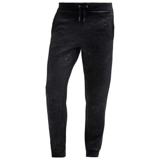Versace Jeans Spodnie treningowe black zalando czarny abstrakcyjne wzory