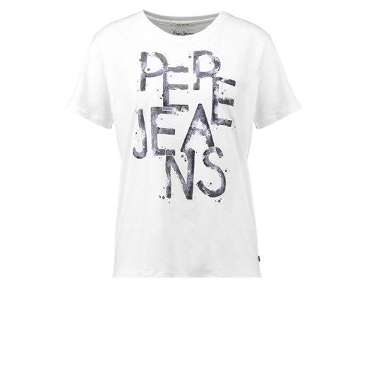 Pepe Jeans MARIENE Tshirt z nadrukiem mousse zalando bialy bawełna