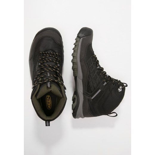 Keen SALTZMAN WP MID Buty trekkingowe black/forest night zalando czarny ocieplane