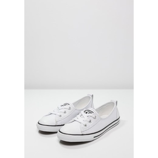 Converse CHUCK TAYLOR ALL STAR BALLET Tenisówki i Trampki white/black zalando szary casual