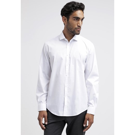 Esprit Collection EXTRA SLIM FIT Koszula biznesowa white zalando bialy bez wzorów/nadruków