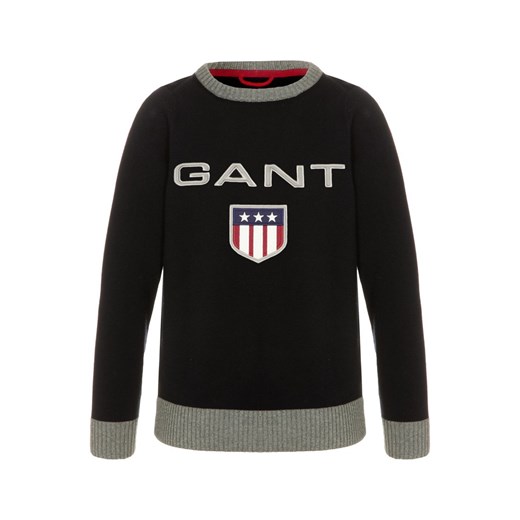 Gant Sweter navy zalando czarny bawełna