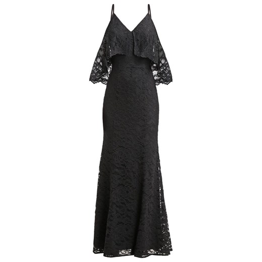 Jarlo THEA Długa sukienka black zalando czarny bez wzorów/nadruków