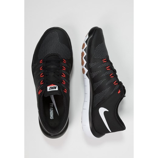 Nike Performance FREE TRAINER 5.0 V6 Obuwie treningowe black/white/cool grey/bright crimson zalando czarny fitness