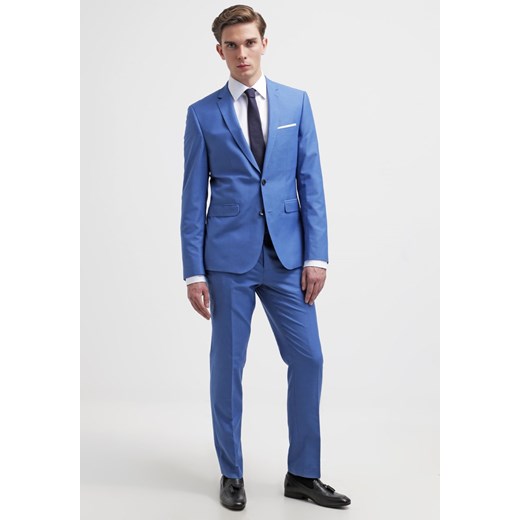 Burton Menswear London Garnitur blue zalando niebieski bez wzorów/nadruków