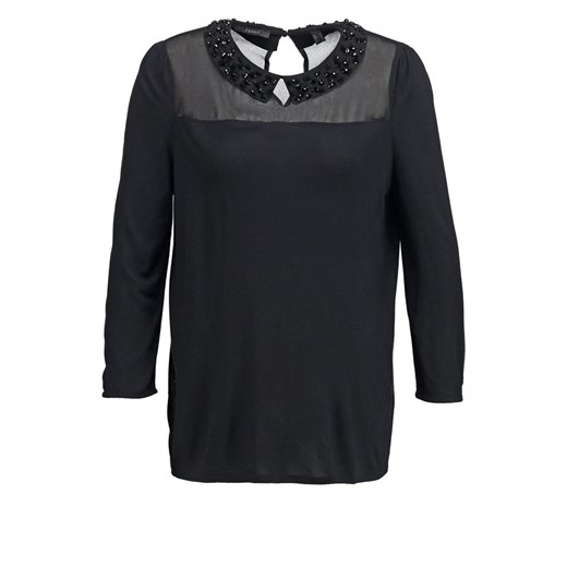 Esprit Collection Bluzka z długim rękawem black zalando czarny bez wzorów/nadruków