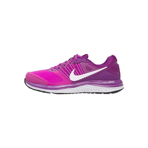 Nike Performance DUAL FUSION X Obuwie do biegania Amortyzacja pink flash/sunset glow/pink pow/fuchsia glow zalando fioletowy Buty do biegania
