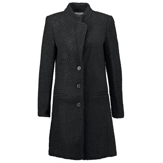 Selected Femme SFGRY Płaszcz wełniany /Płaszcz klasyczny black zalando czarny bez wzorów/nadruków