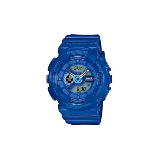 Zegarek damski Casio - BA-110BC-2AER - GWARANCJA ORYGINALNOŚCI - DOSTAWA DHL GRATIS - GRAWER - RATY 0% swiss niebieski okrągłe