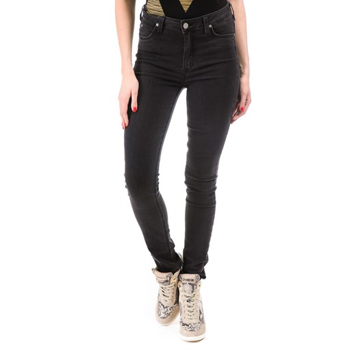 Jeansy Lee Skyler High Waist Skinny Epic Black be-jeans czarny casual