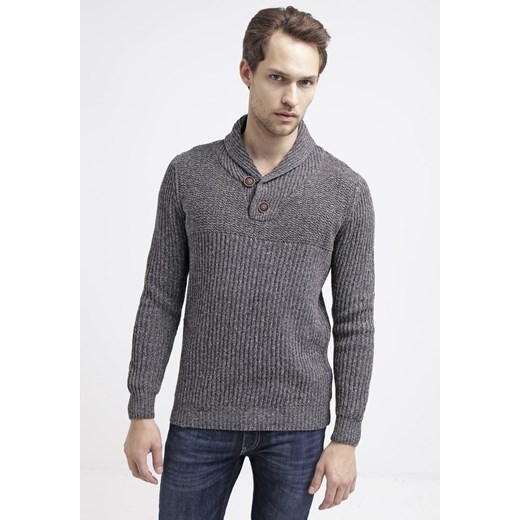 Petrol Industries Sweter bright steal zalando szary casual