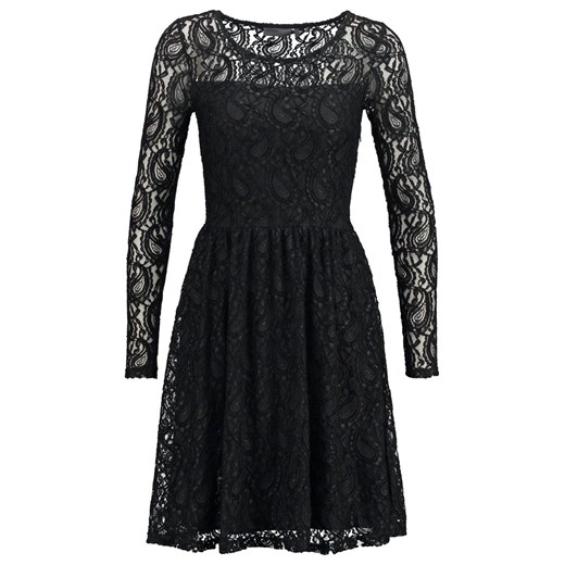 Minimum CLARI  Sukienka letnia black zalando czarny bez wzorów/nadruków