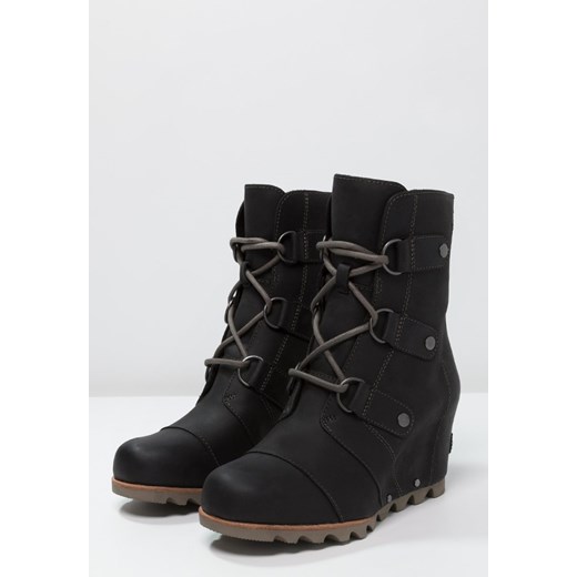 Sorel JOAN OF ARCTIC Botki na koturnie black zalando czarny Botki