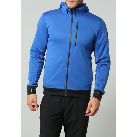 adidas Performance Bluza rozpinana blue zalando niebieski Bluzy męskie z kieszeniami