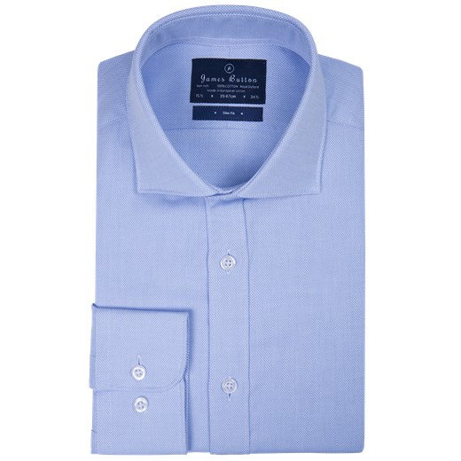 Plain Light Blue  Luxury Royal Oxford Slim Fit Shirt